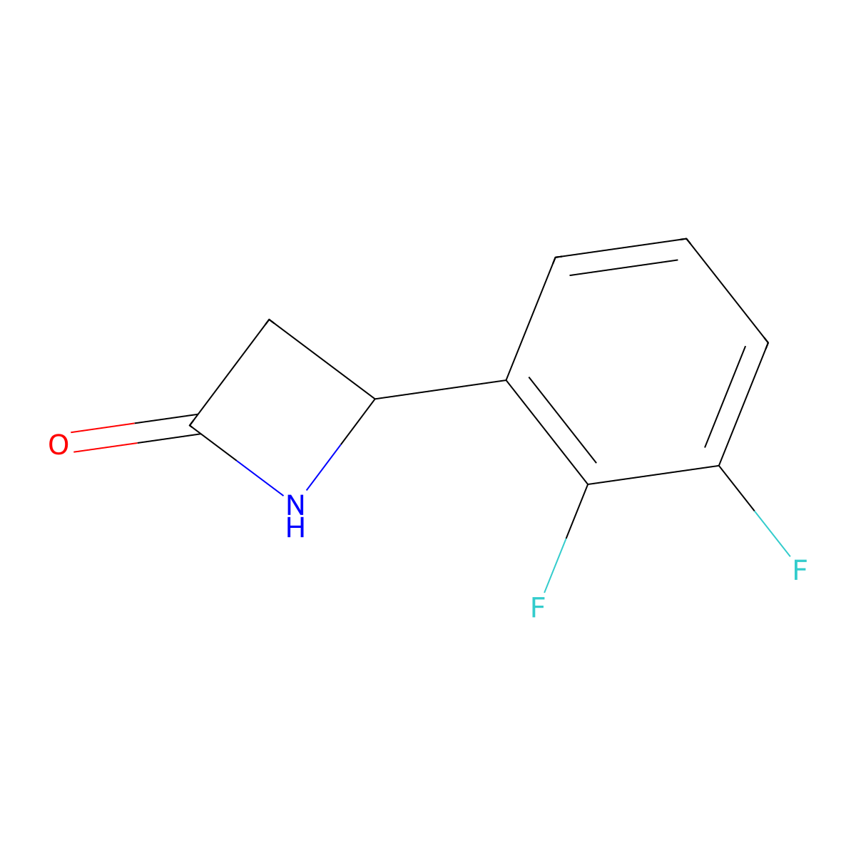 4-(2,3-Difluorophenyl)azetidin-2-one molecular structure, CAS 1339397-78-2