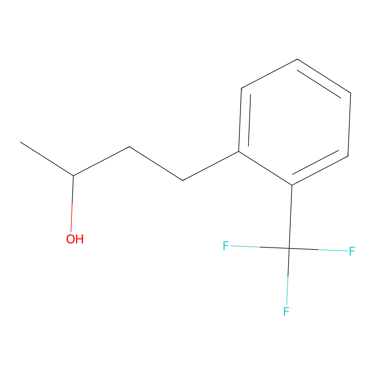 4-(2-(Trifluoromethyl)phenyl)butan-2-ol molecular structure, CAS 1339398-17-2