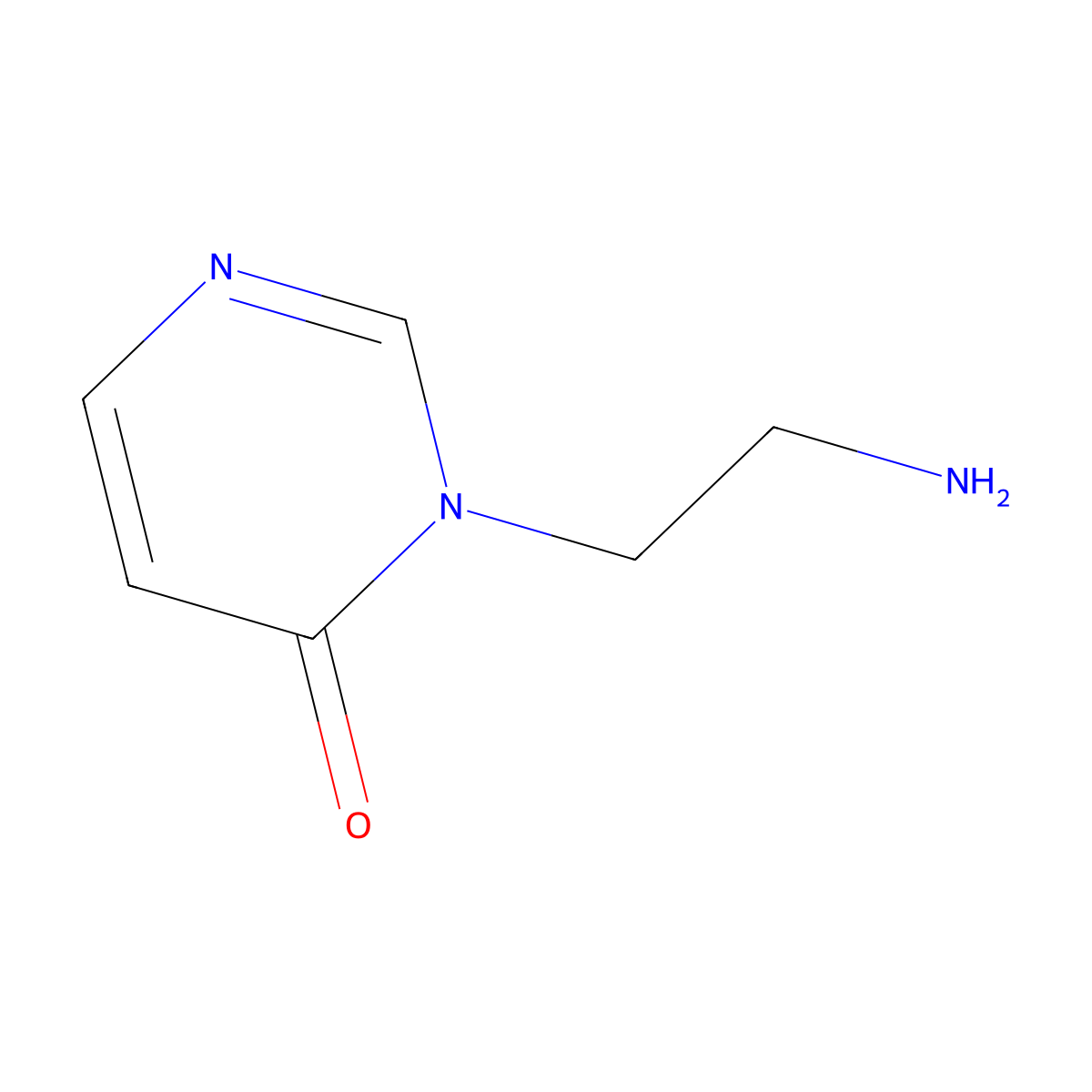 3-(2-Aminoethyl)-3,4-dihydropyrimidin-4-one molecular structure, CAS 1339406-66-4