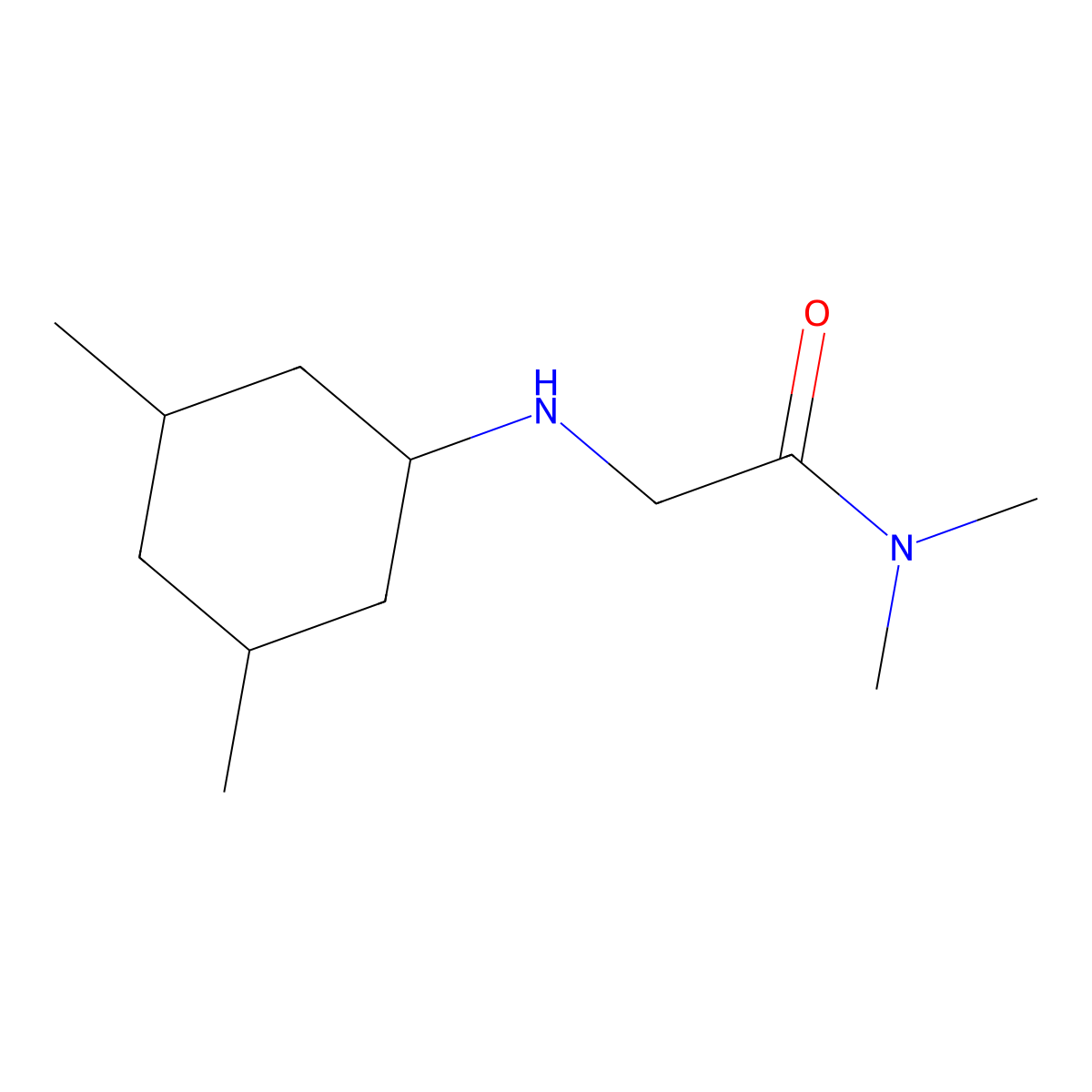 2-[(3,5-dimethylcyclohexyl)amino]-N,N-dimethylacetamide molecular structure, CAS 1339408-55-7