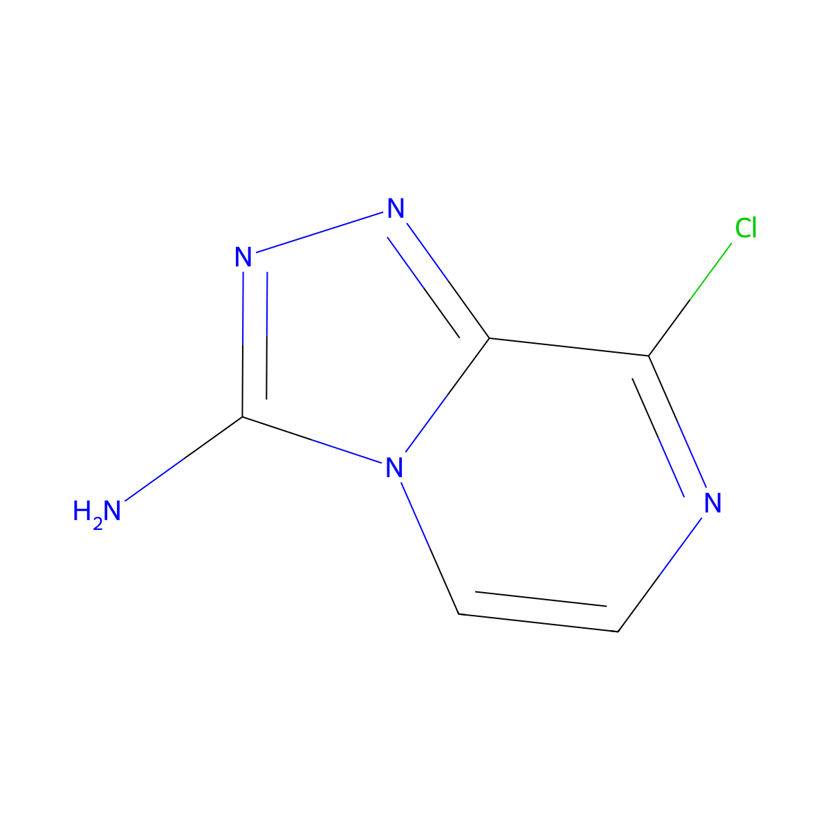 8-Chloro-(1,2,4)triazolo(4,3-a)pyrazin-3-amine molecular structure, CAS 1339409-33-4