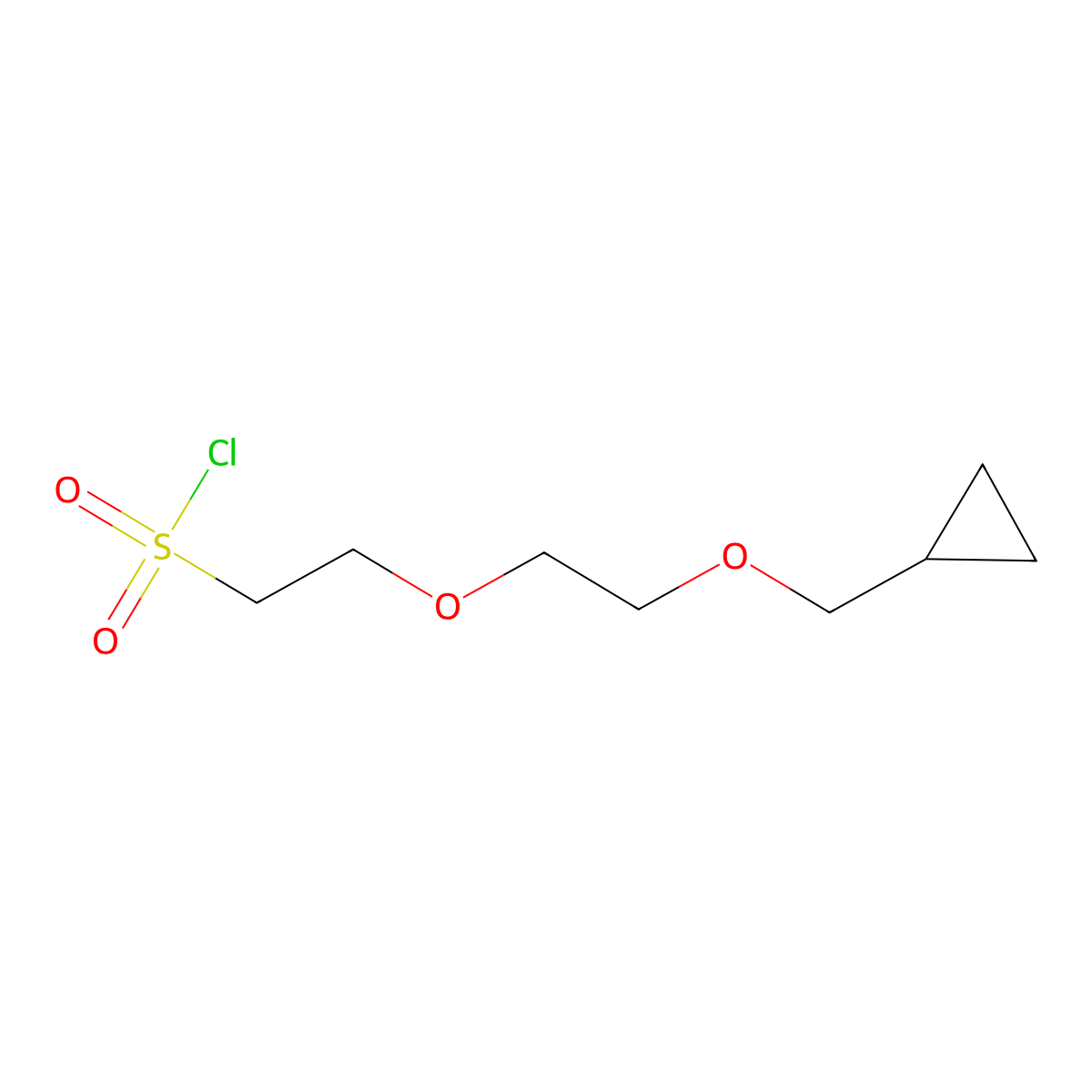 2-(2-(Cyclopropylmethoxy)ethoxy)ethane-1-sulfonyl chloride molecular structure, CAS 1339409-65-2