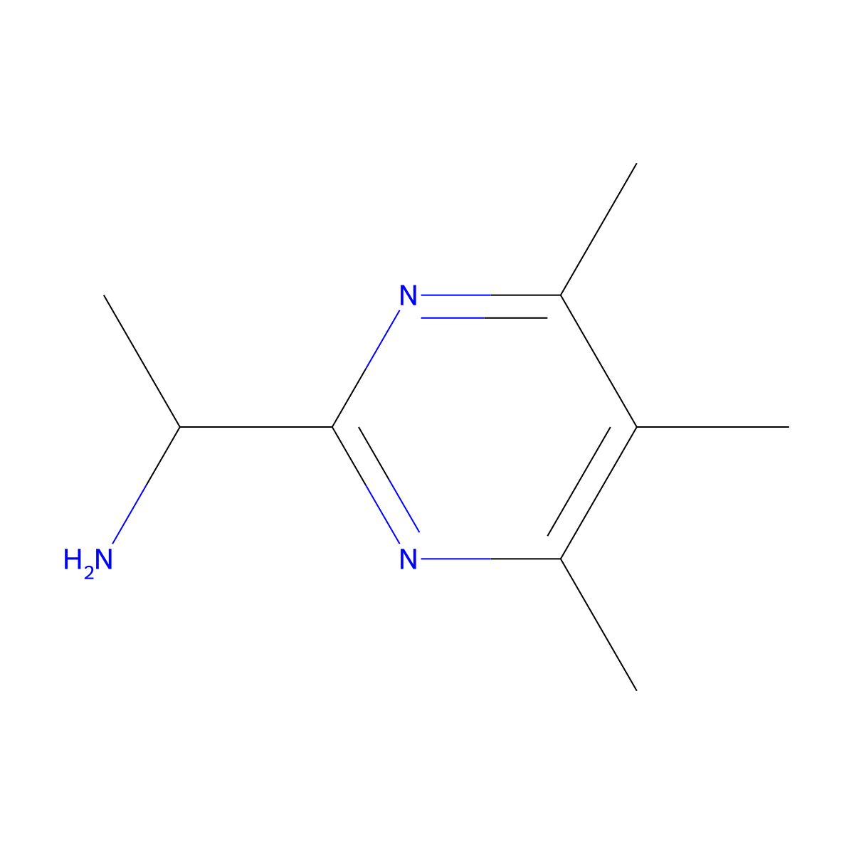 1-(Trimethylpyrimidin-2-yl)ethan-1-amine molecular structure, CAS 1339411-83-4
