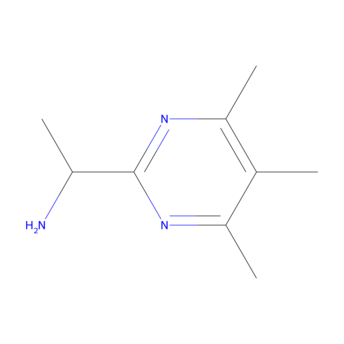1-(Trimethylpyrimidin-2-yl)ethan-1-amine molecular structure, CAS 1339411-83-4