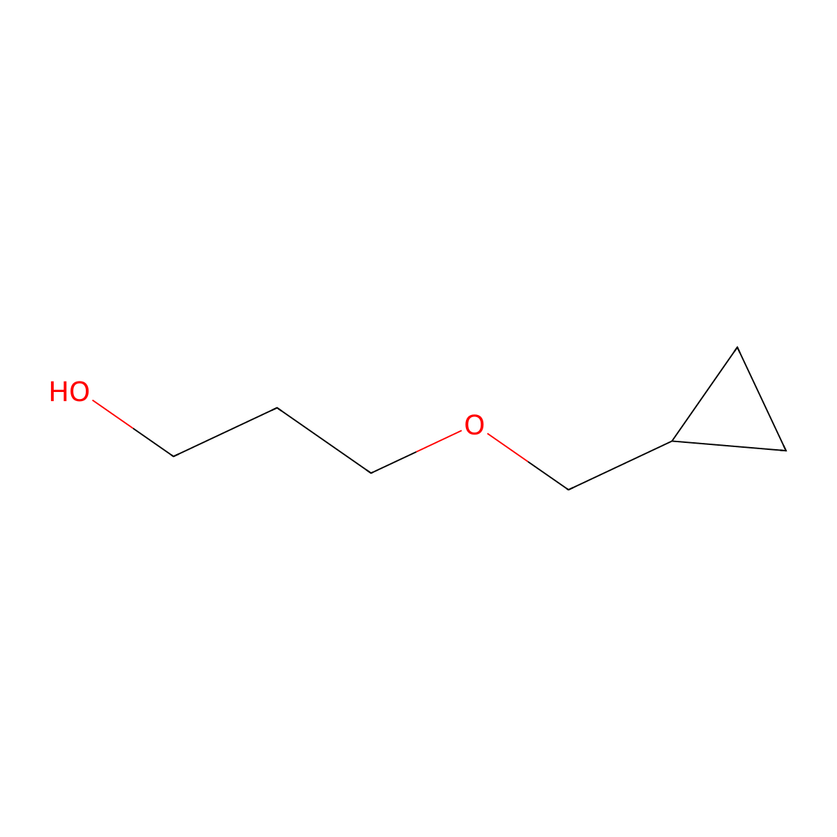 3-(Cyclopropylmethoxy)propan-1-ol molecular structure, CAS 1339412-81-5