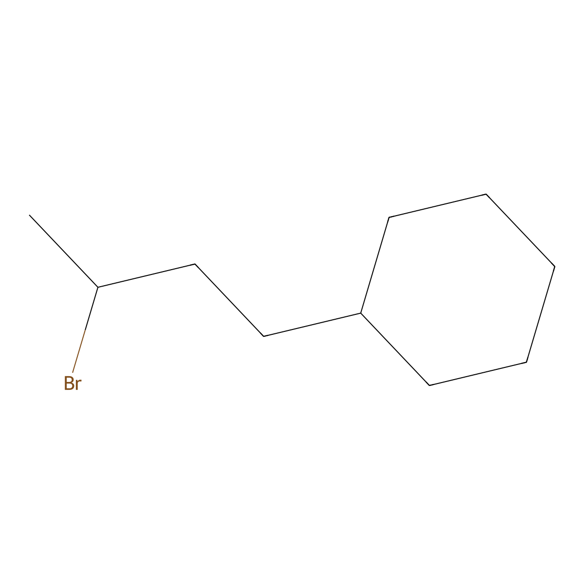 (3-Bromobutyl)cyclohexane molecular structure, CAS 1339420-12-0