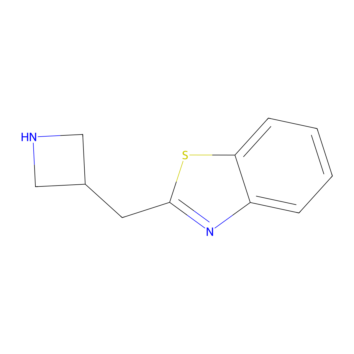 2-(Azetidin-3-ylmethyl)benzo[d]thiazole molecular structure, CAS 1339425-76-1
