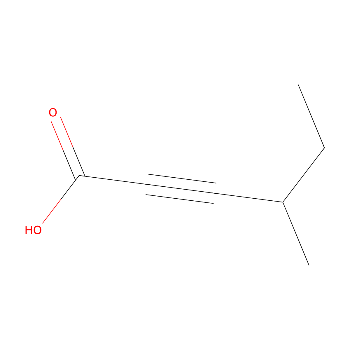 4-Methylhex-2-ynoic acid molecular structure, CAS 1339430-69-1