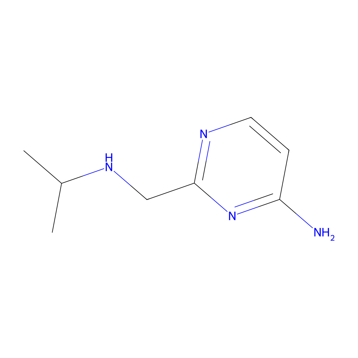 2-((Isopropylamino)methyl)pyrimidin-4-amine molecular structure, CAS 1339435-65-2