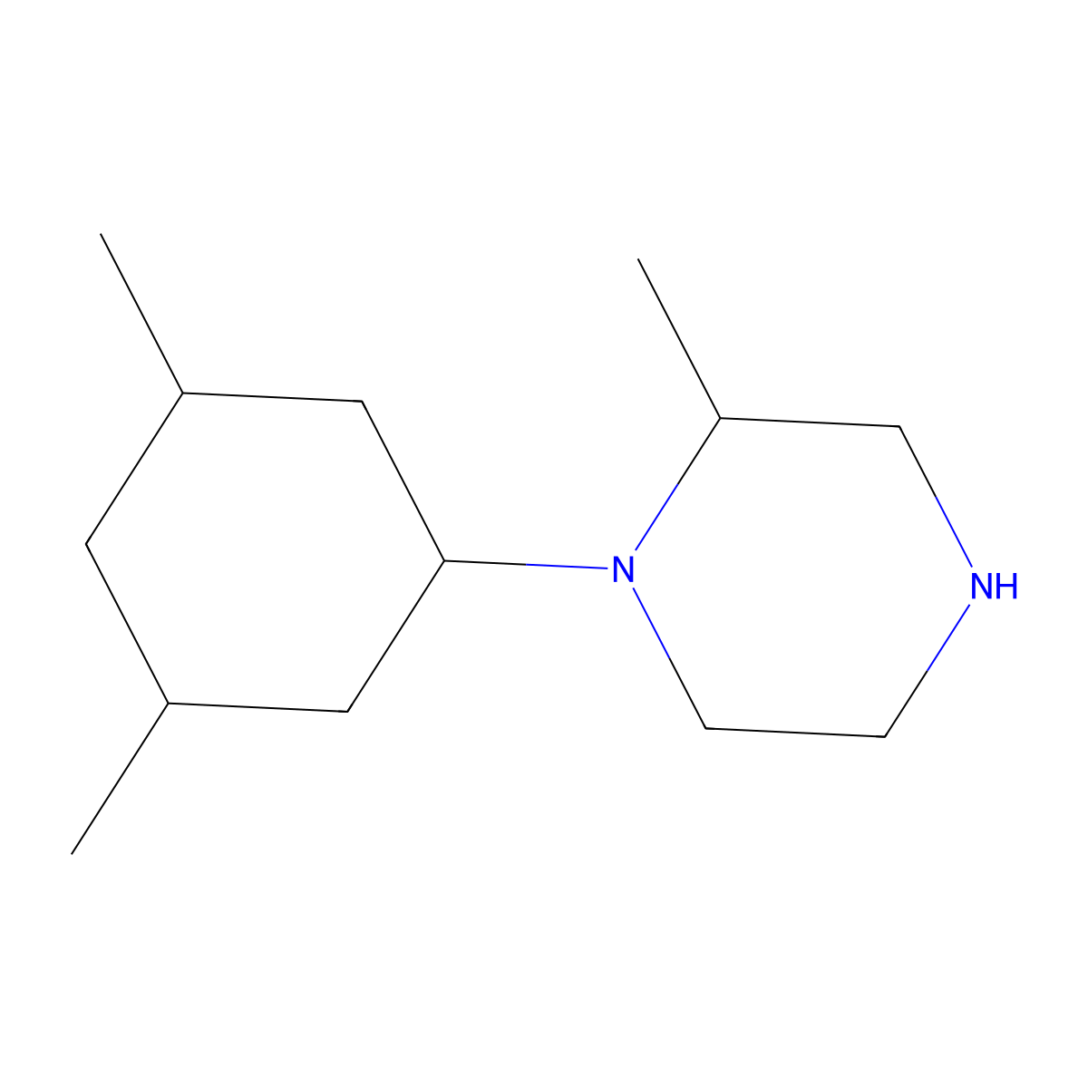 1-(3,5-Dimethylcyclohexyl)-2-methylpiperazine molecular structure, CAS 1339440-61-7