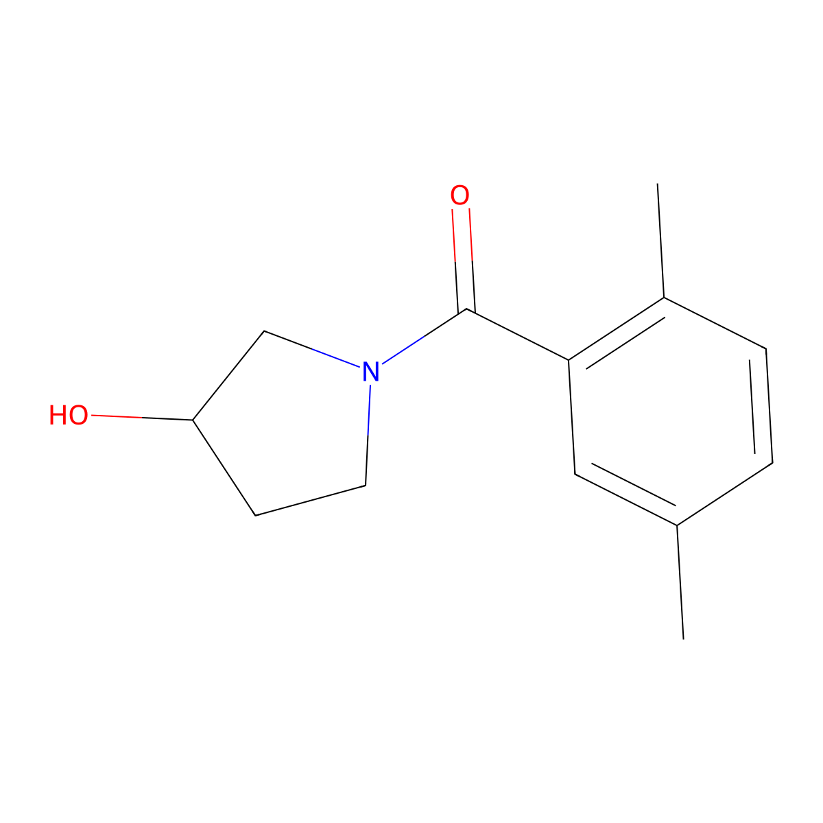 1-(2,5-Dimethylbenzoyl)pyrrolidin-3-ol molecular structure, CAS 1339444-93-7