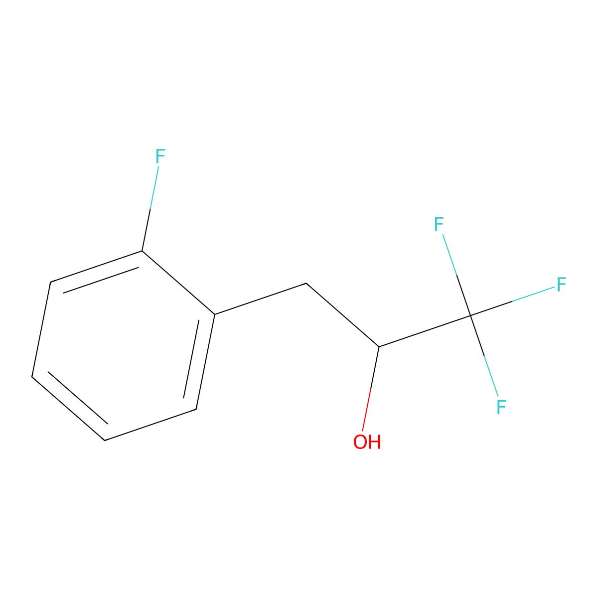1,1,1-Trifluoro-3-(2-fluorophenyl)propan-2-ol molecular structure, CAS 1339449-55-6