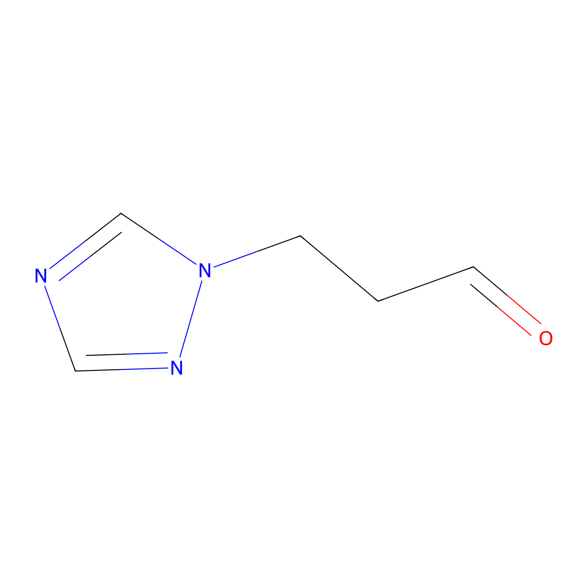 3-(1H-1,2,4-triazol-1-yl)propanal molecular structure, CAS 1339451-15-8