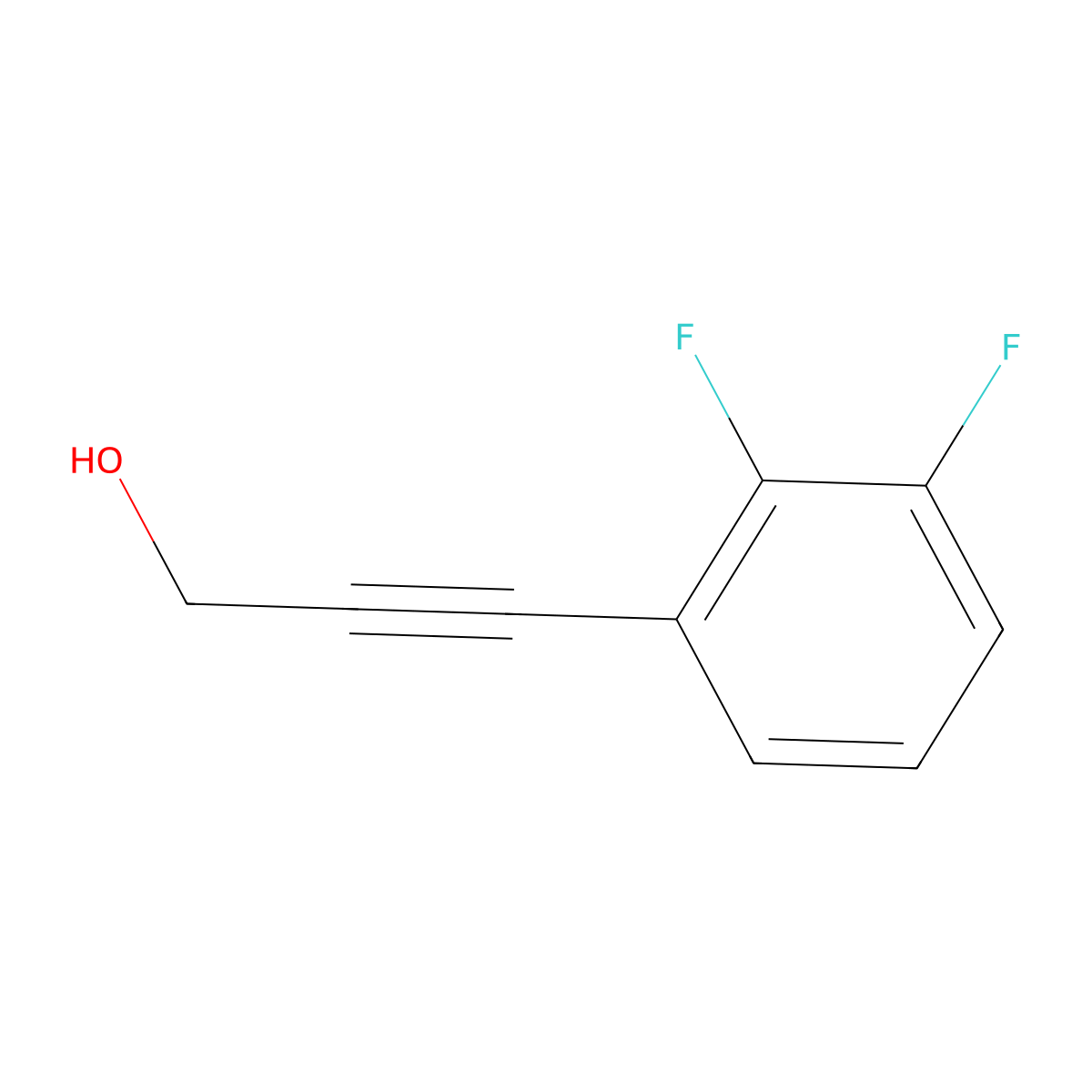 3-(2,3-Difluorophenyl)prop-2-yn-1-ol molecular structure, CAS 1339451-29-4