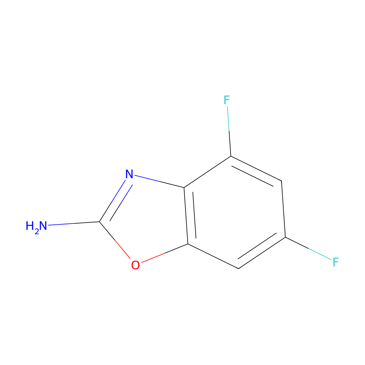4,6-Difluorobenzo[d]oxazol-2-amine molecular structure, CAS 1339452-03-7