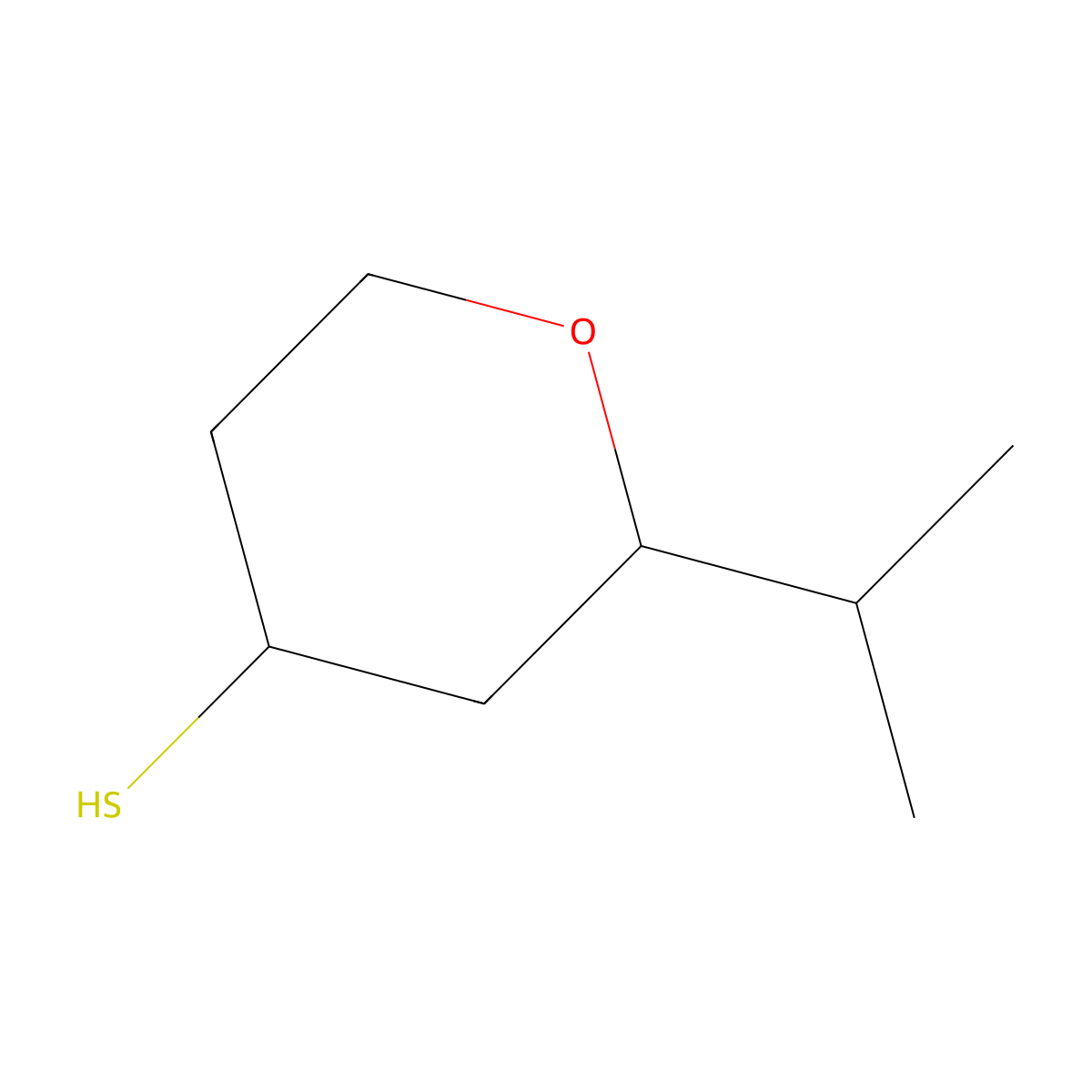 2-(Propan-2-yl)oxane-4-thiol molecular structure, CAS 1339452-71-9