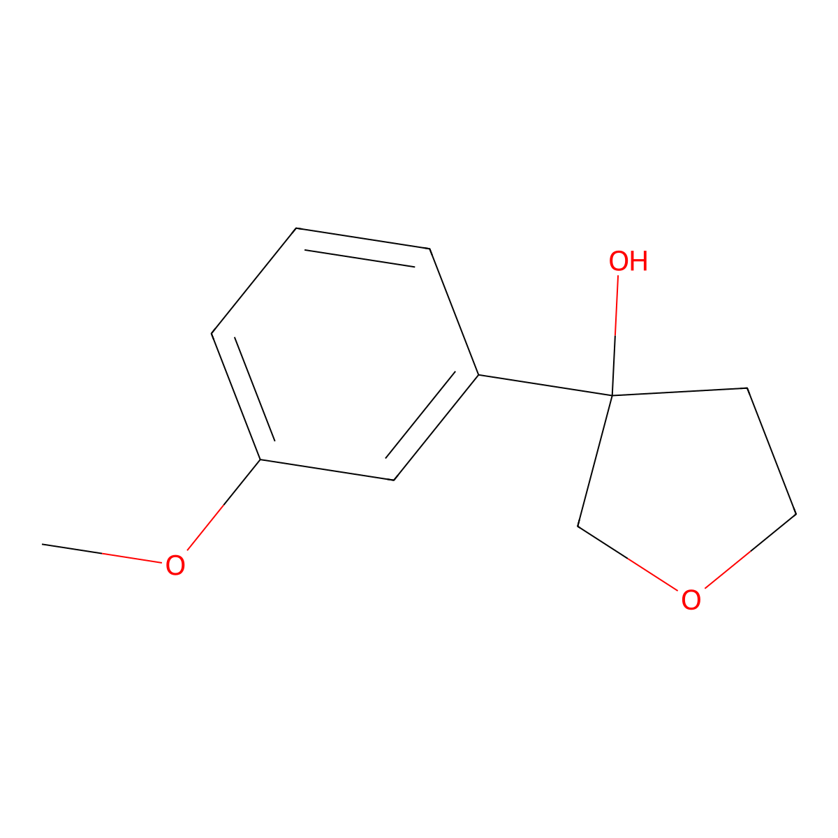 3-(3-Methoxyphenyl)oxolan-3-ol molecular structure, CAS 1339456-75-5