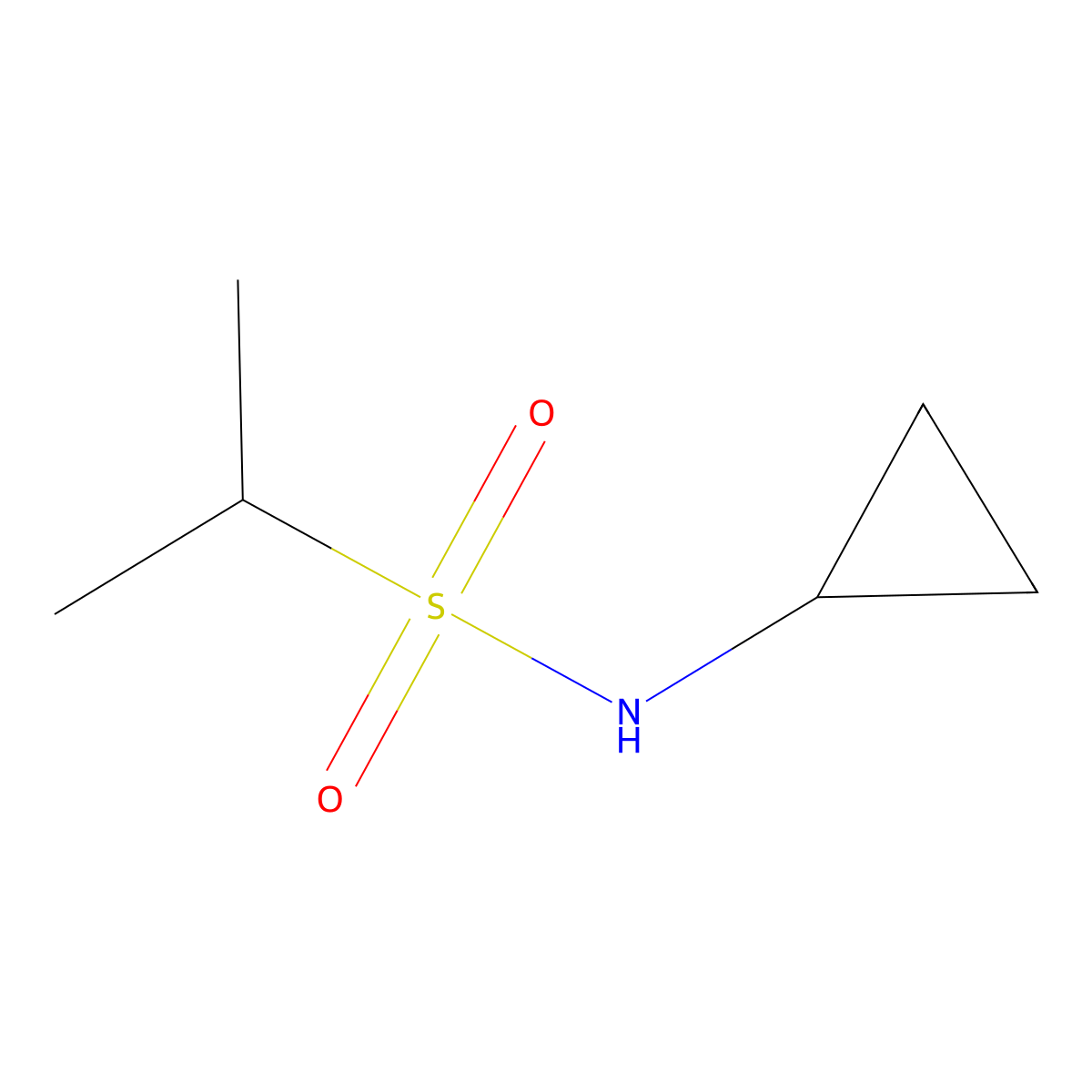 N-cyclopropylpropane-2-sulfonamide molecular structure, CAS 1339457-43-0