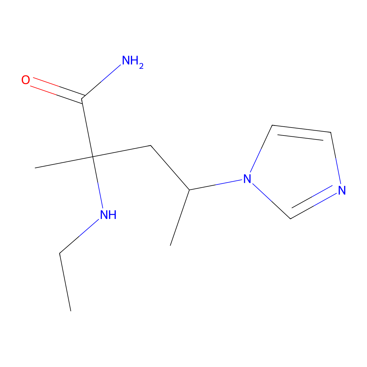 2-(Ethylamino)-4-(1h-imidazol-1-yl)-2-methylpentanamide molecular structure, CAS 1339457-57-6