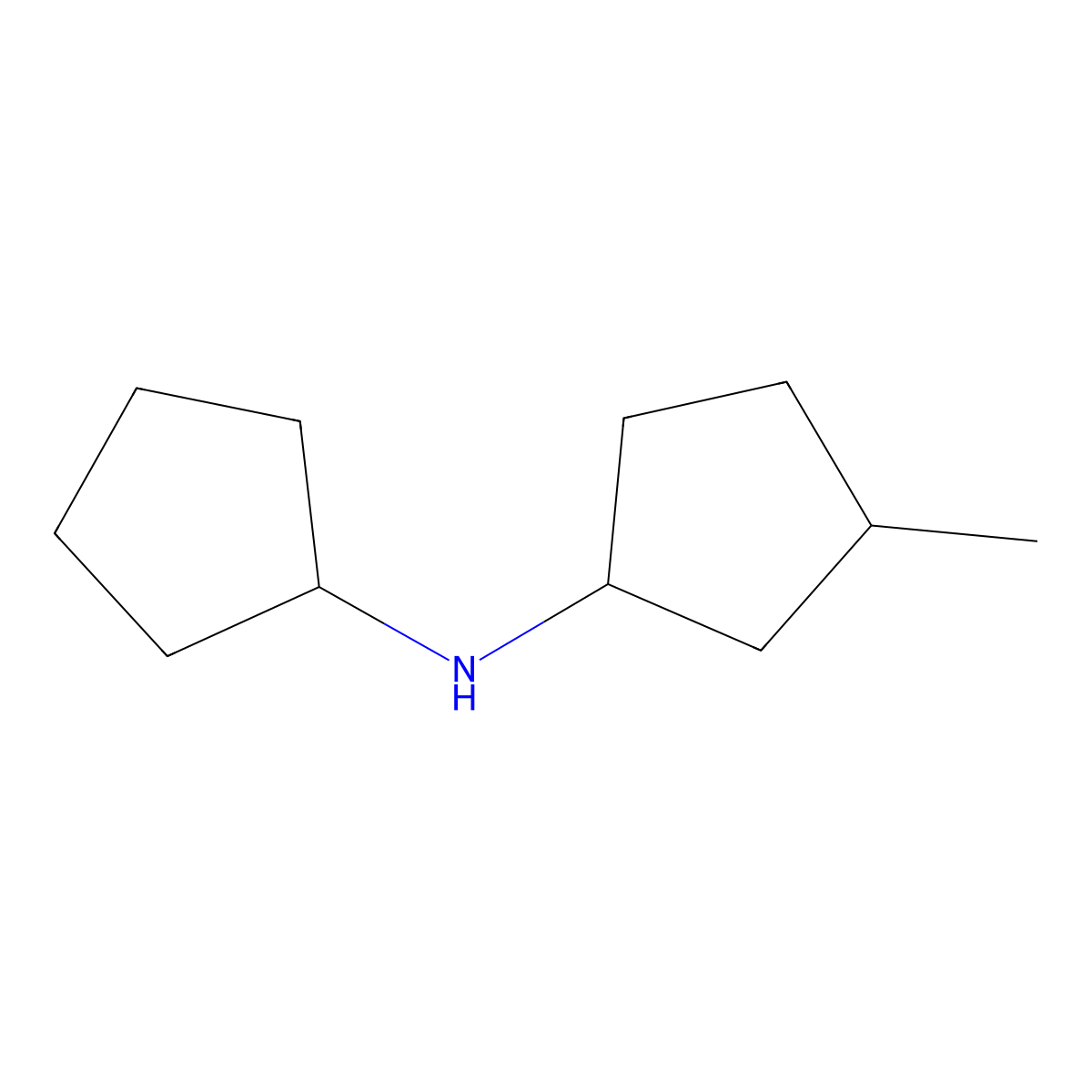 N-cyclopentyl-3-methylcyclopentan-1-amine molecular structure, CAS 1339457-90-7