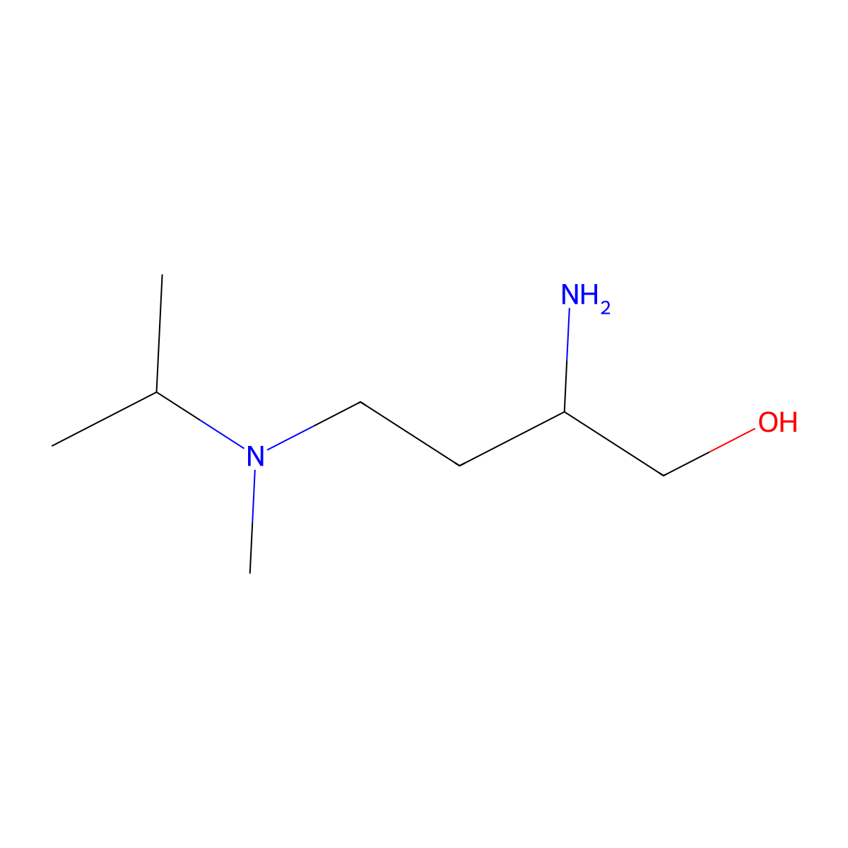 2-Amino-4-[methyl(propan-2-yl)amino]butan-1-ol molecular structure, CAS 1339468-61-9