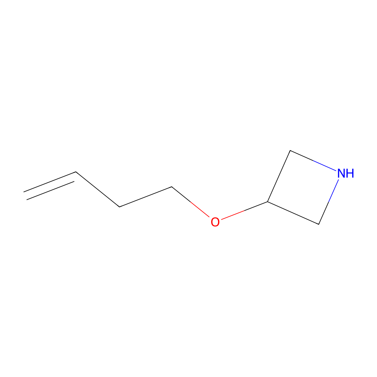 3-(But-3-en-1-yloxy)azetidine molecular structure, CAS 1339468-97-1
