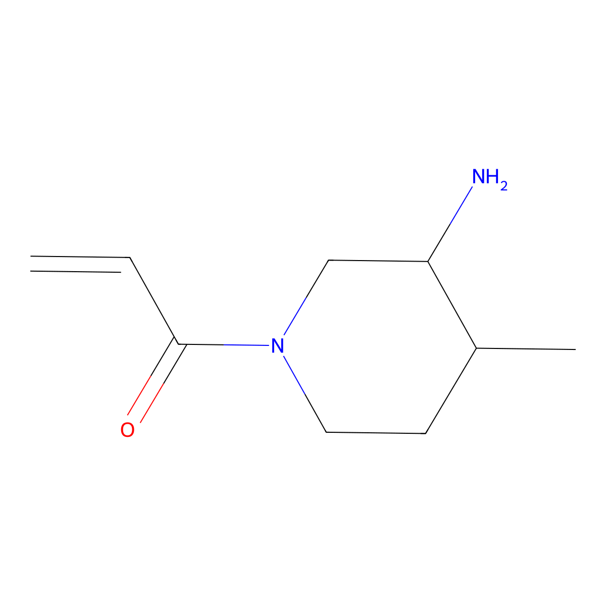 1-(3-Amino-4-methylpiperidin-1-yl)prop-2-en-1-one molecular structure, CAS 1339469-67-8