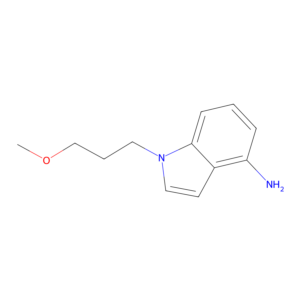 1-(3-Methoxypropyl)-1h-indol-4-amine molecular structure, CAS 1339472-15-9