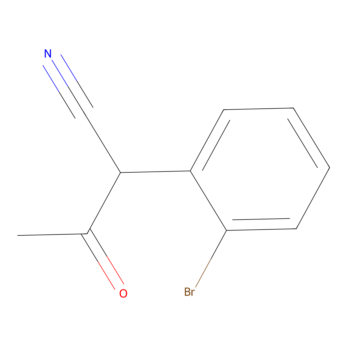2-(2-Bromophenyl)-3-oxobutanenitrile molecular structure, CAS 1339472-86-4