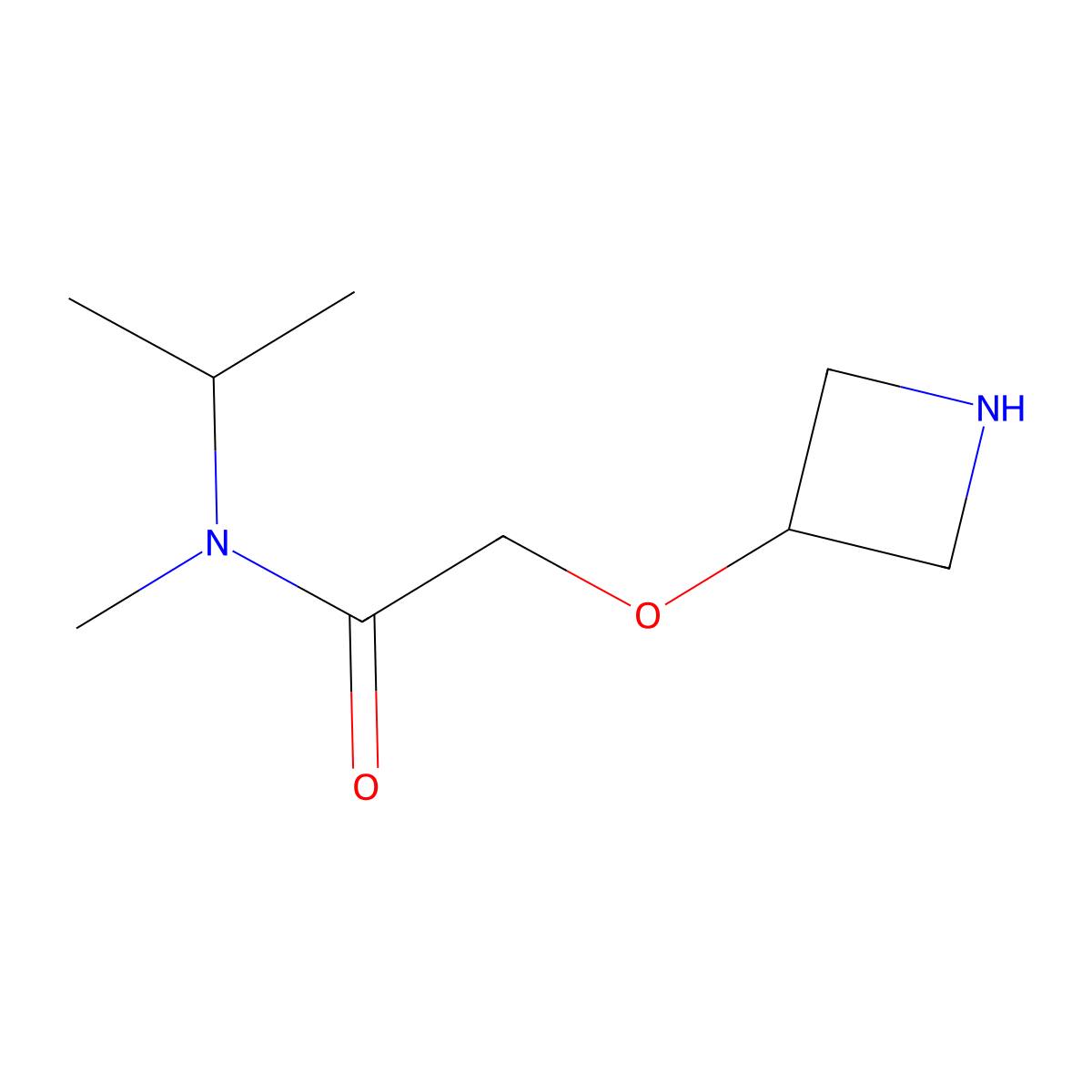 2-(Azetidin-3-yloxy)-N-isopropyl-N-methylacetamide molecular structure, CAS 1339473-45-8