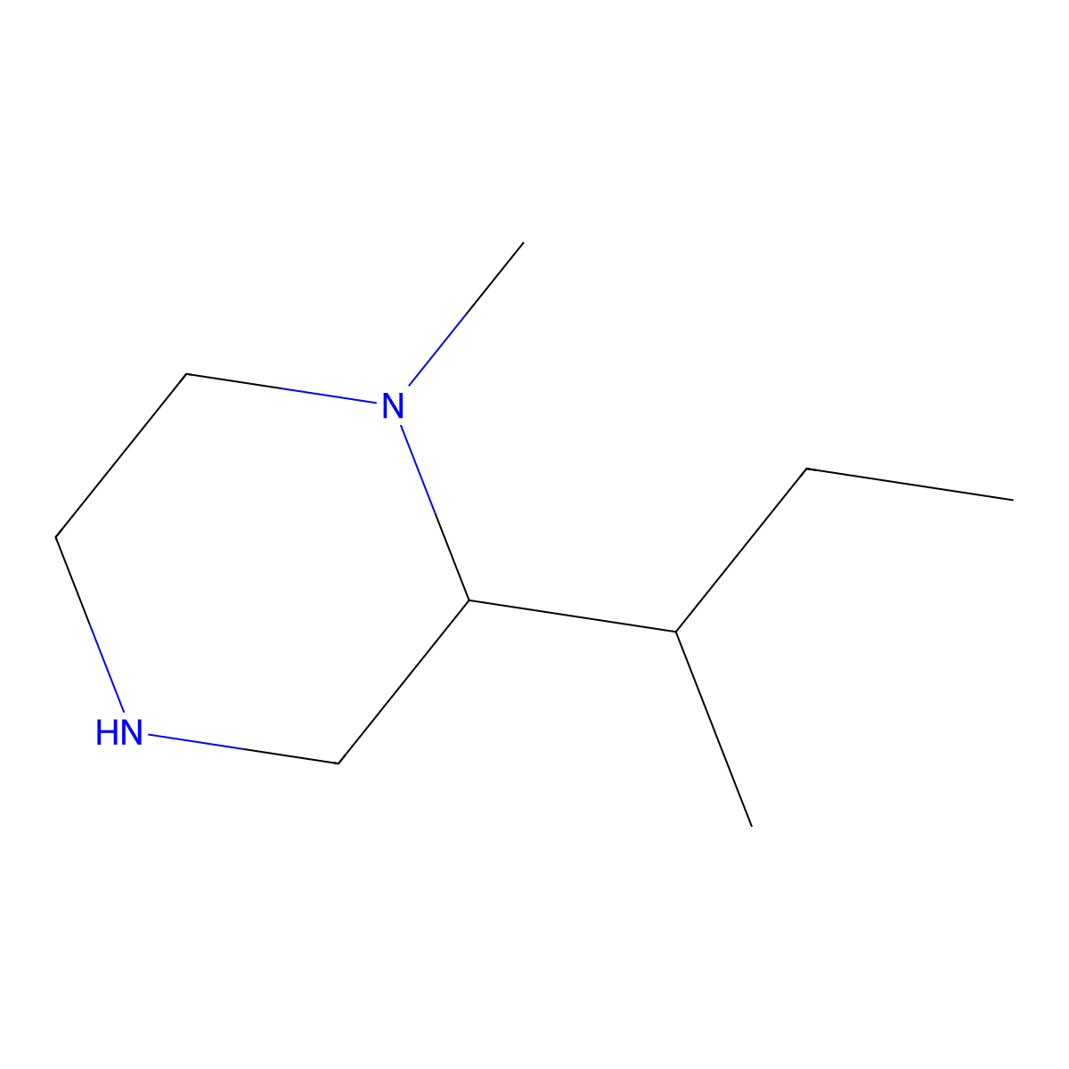 2-(Butan-2-yl)-1-methylpiperazine molecular structure, CAS 1339473-62-9