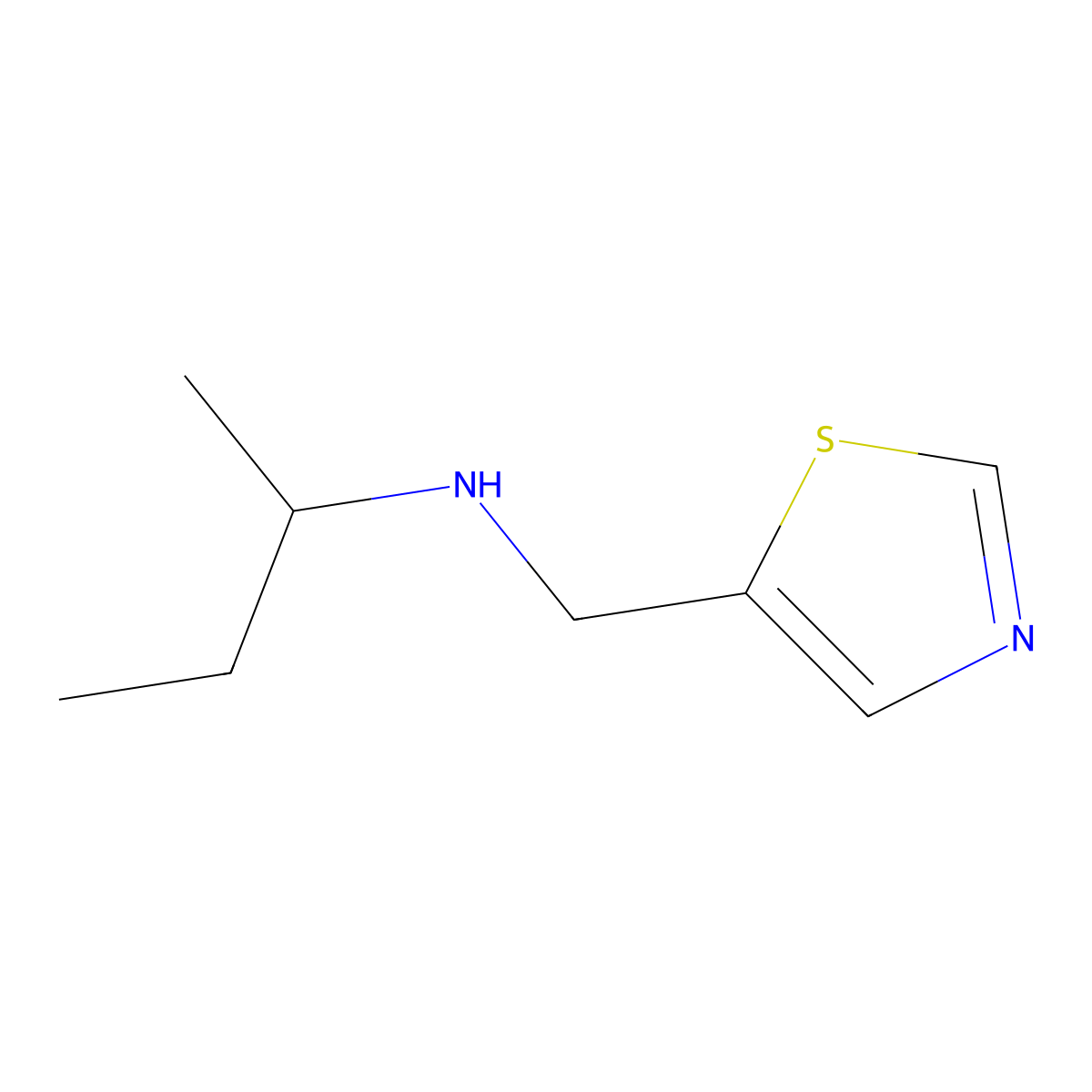 n-(Thiazol-5-ylmethyl)butan-2-amine molecular structure, CAS 1339483-76-9