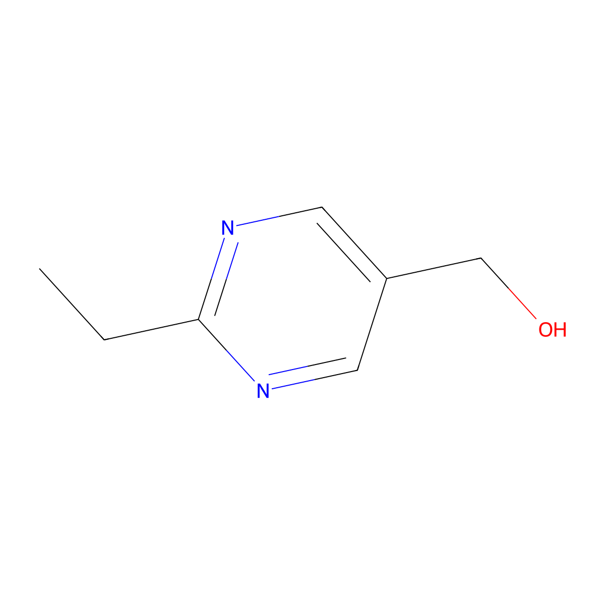 (2-Ethylpyrimidin-5-YL)methanol molecular structure, CAS 1339491-06-3