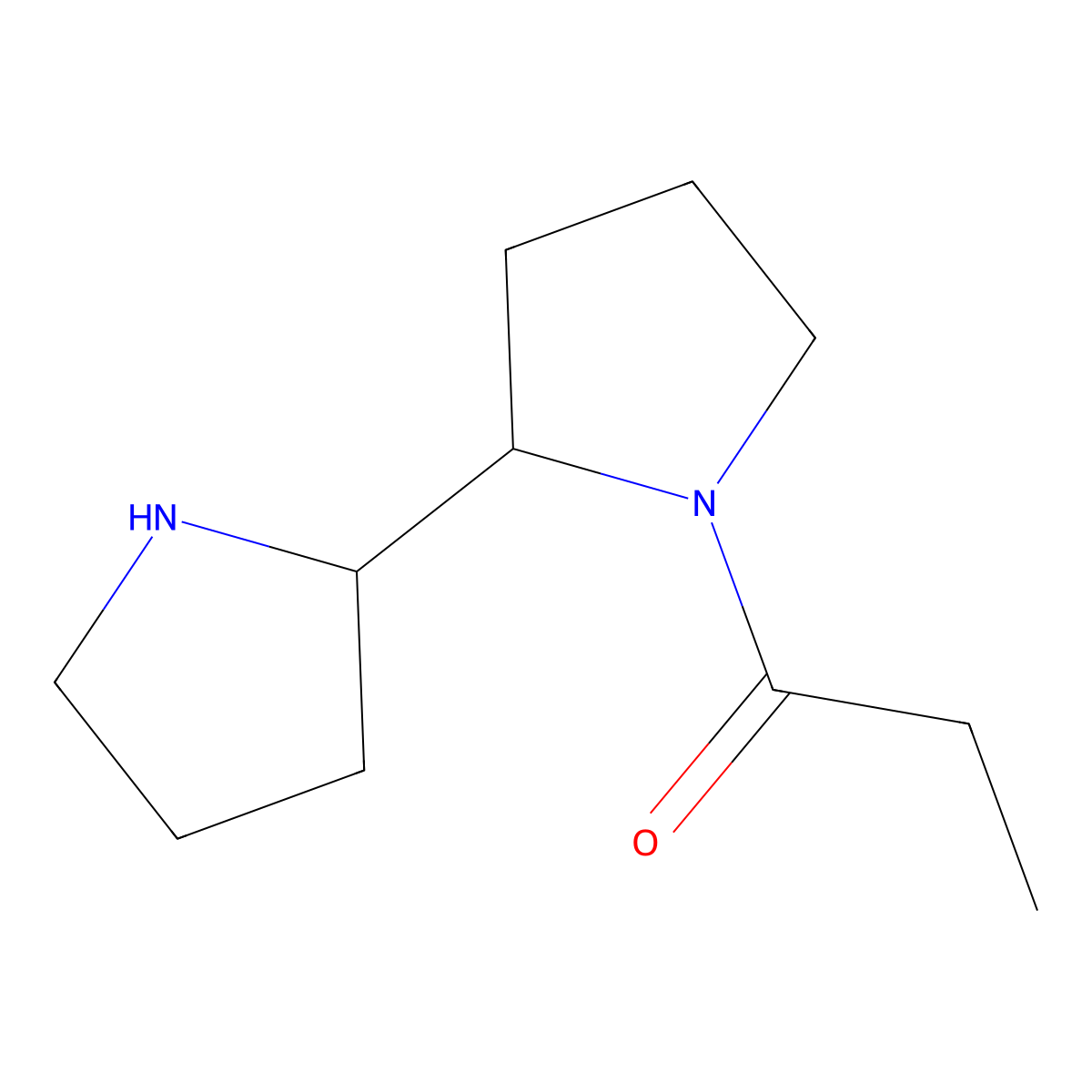 1-[2-(Pyrrolidin-2-yl)pyrrolidin-1-yl]propan-1-one molecular structure, CAS 1339491-25-6