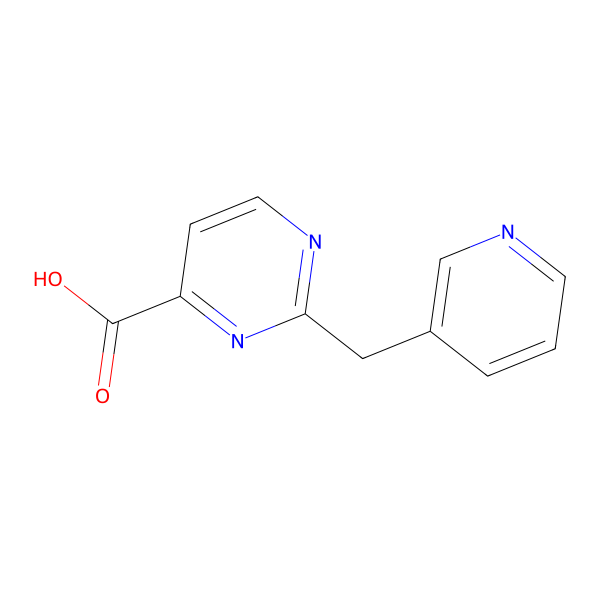 2-(Pyridin-3-ylmethyl)pyrimidine-4-carboxylic acid molecular structure, CAS 1339491-31-4