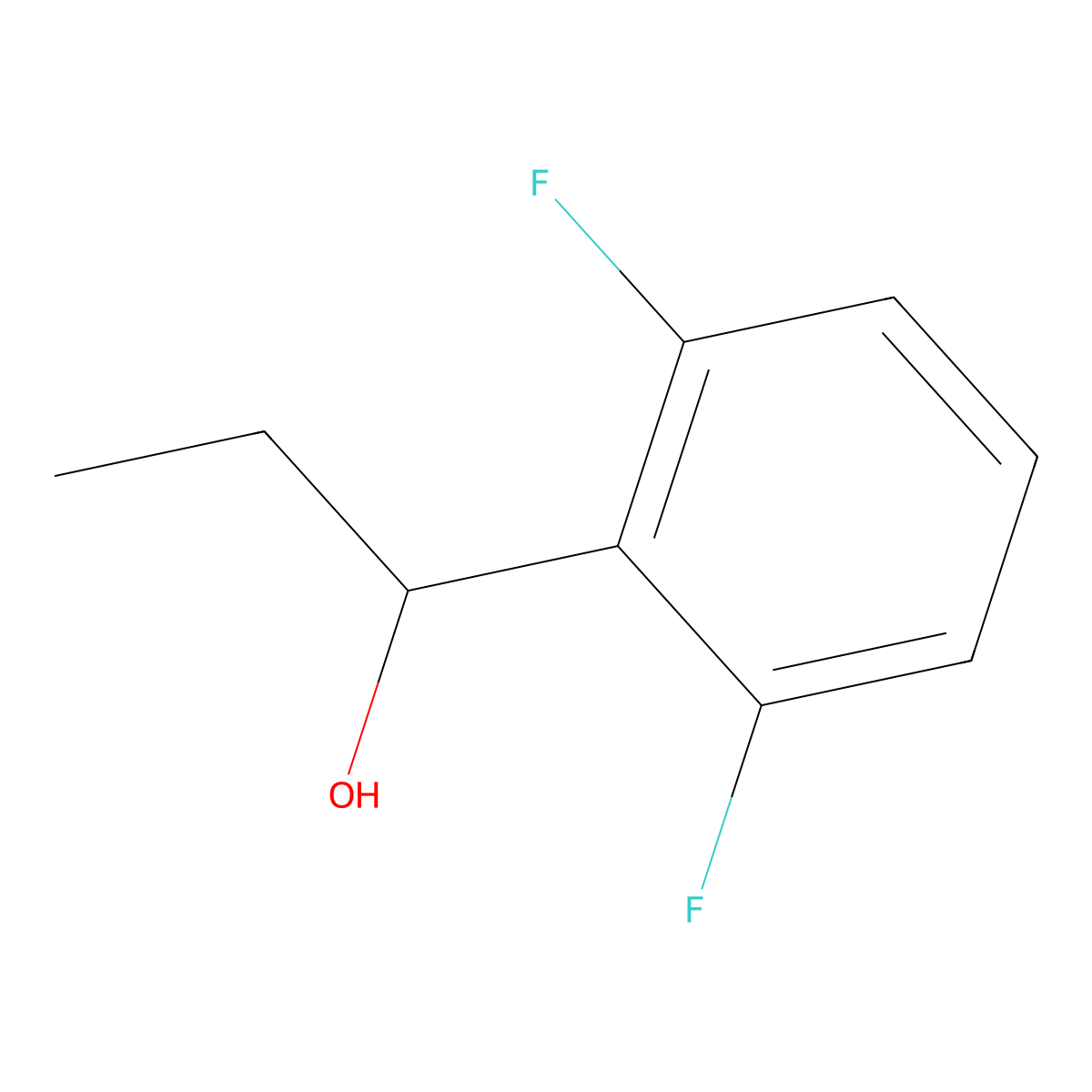 1-(2,6-Difluorophenyl)propan-1-ol molecular structure, CAS 1339492-59-9