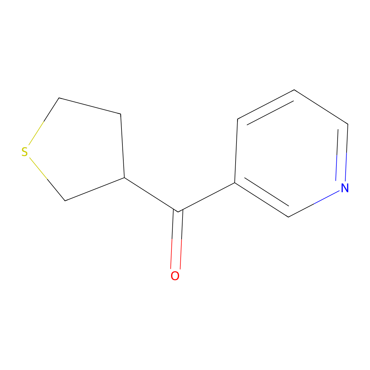 Pyridin-3-yl(tetrahydrothiophen-3-yl)methanone molecular structure, CAS 1339495-85-0