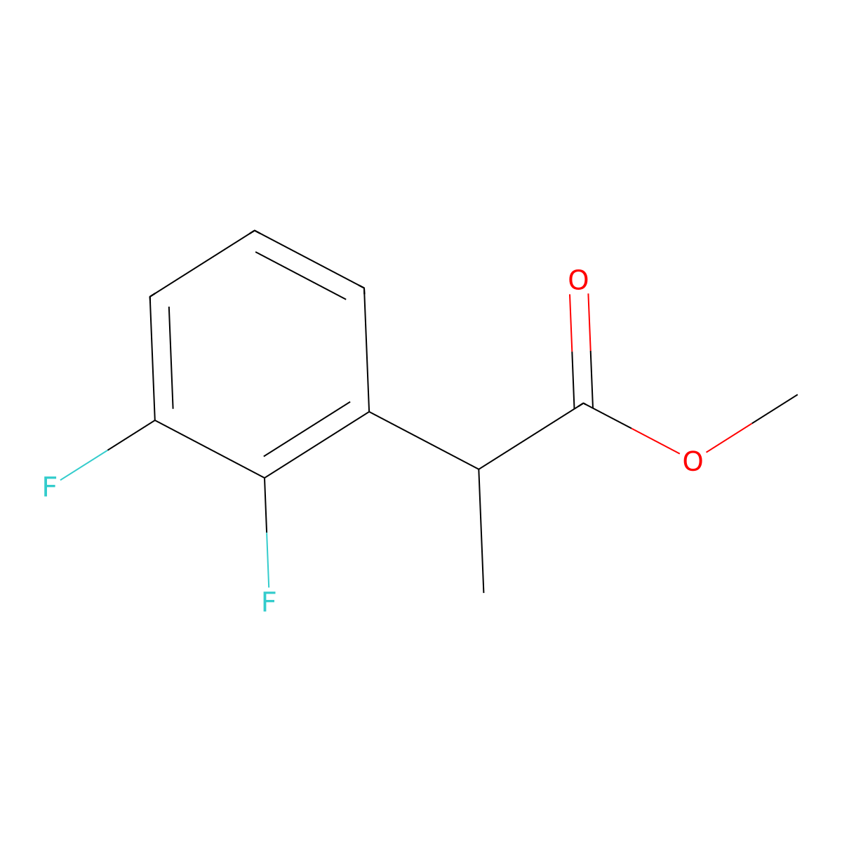 Methyl 2-(2,3-difluorophenyl)propanoate molecular structure, CAS 1339496-21-7