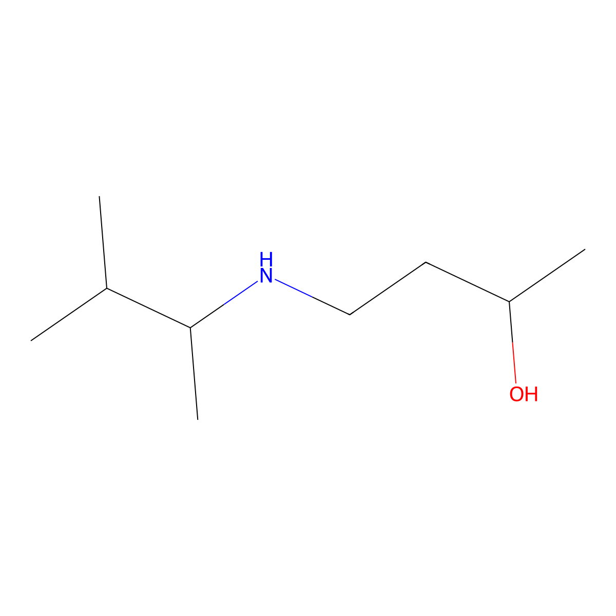4-[(3-Methylbutan-2-yl)amino]butan-2-ol molecular structure, CAS 1339496-42-2