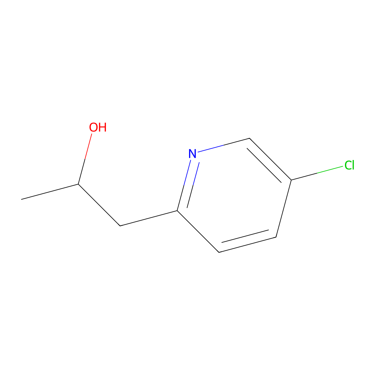 1-(5-Chloropyridin-2-yl)propan-2-ol molecular structure, CAS 1339499-74-9