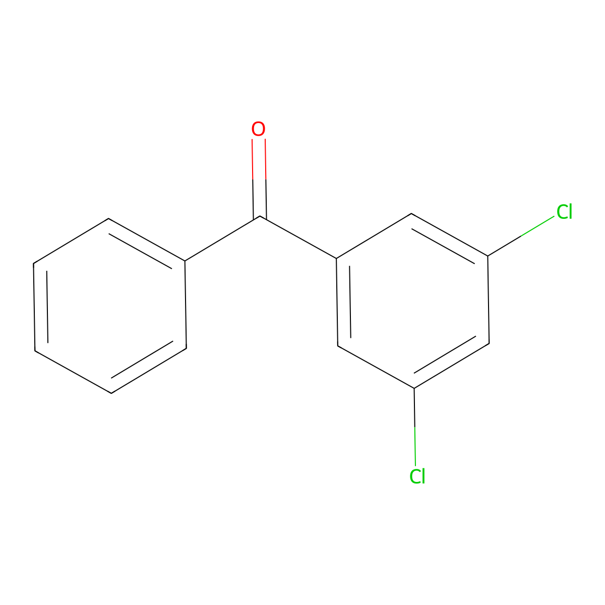 (3,5-Dichlorophenyl)(phenyl)methanone molecular structure, CAS 13395-64-7