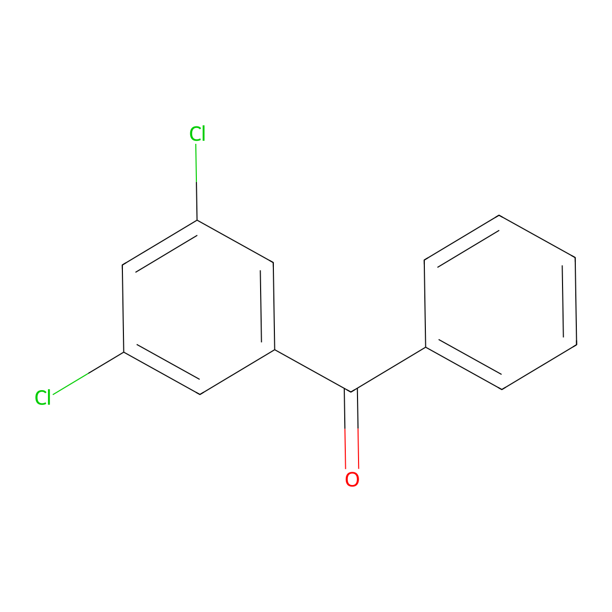 (3,5-Dichlorophenyl)(phenyl)methanone molecular structure, CAS 13395-64-7