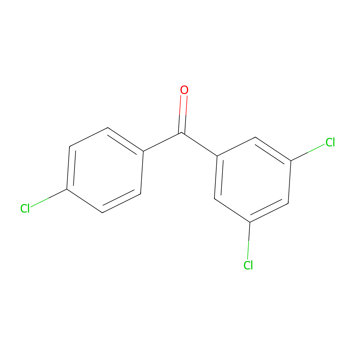 3,4',5-Trichlorobenzophenone molecular structure, CAS 13395-65-8