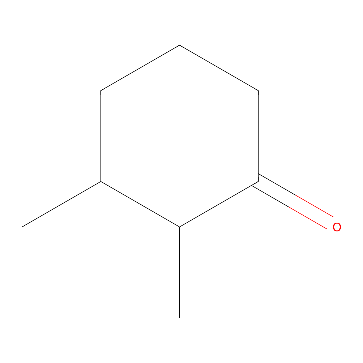 2,3-Dimethylcyclohexanone molecular structure, CAS 13395-76-1