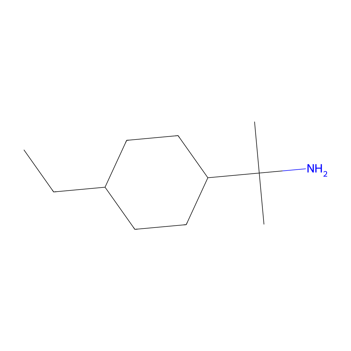 2-(4-Ethylcyclohexyl)propan-2-amine molecular structure, CAS 1339501-82-4