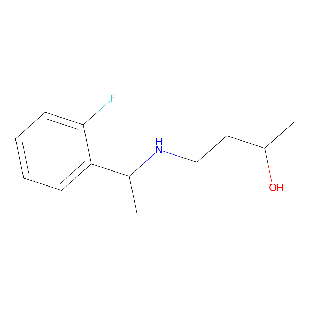4-{[1-(2-Fluorophenyl)ethyl]amino}butan-2-ol molecular structure, CAS 1339501-95-9