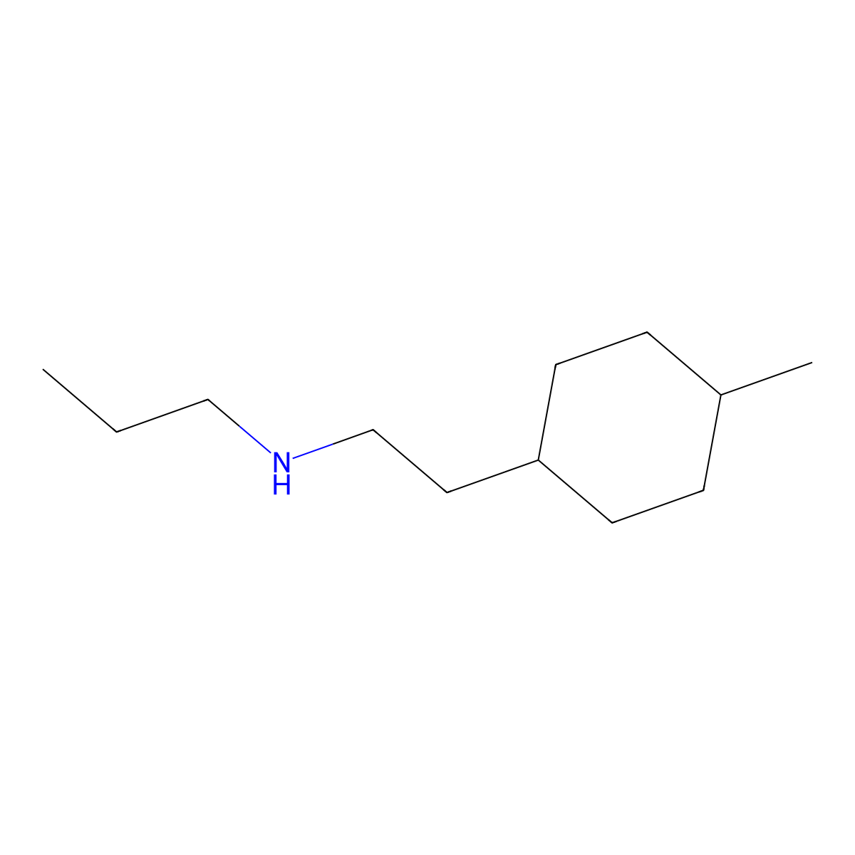 [2-(4-Methylcyclohexyl)ethyl](propyl)amine molecular structure, CAS 1339504-76-5