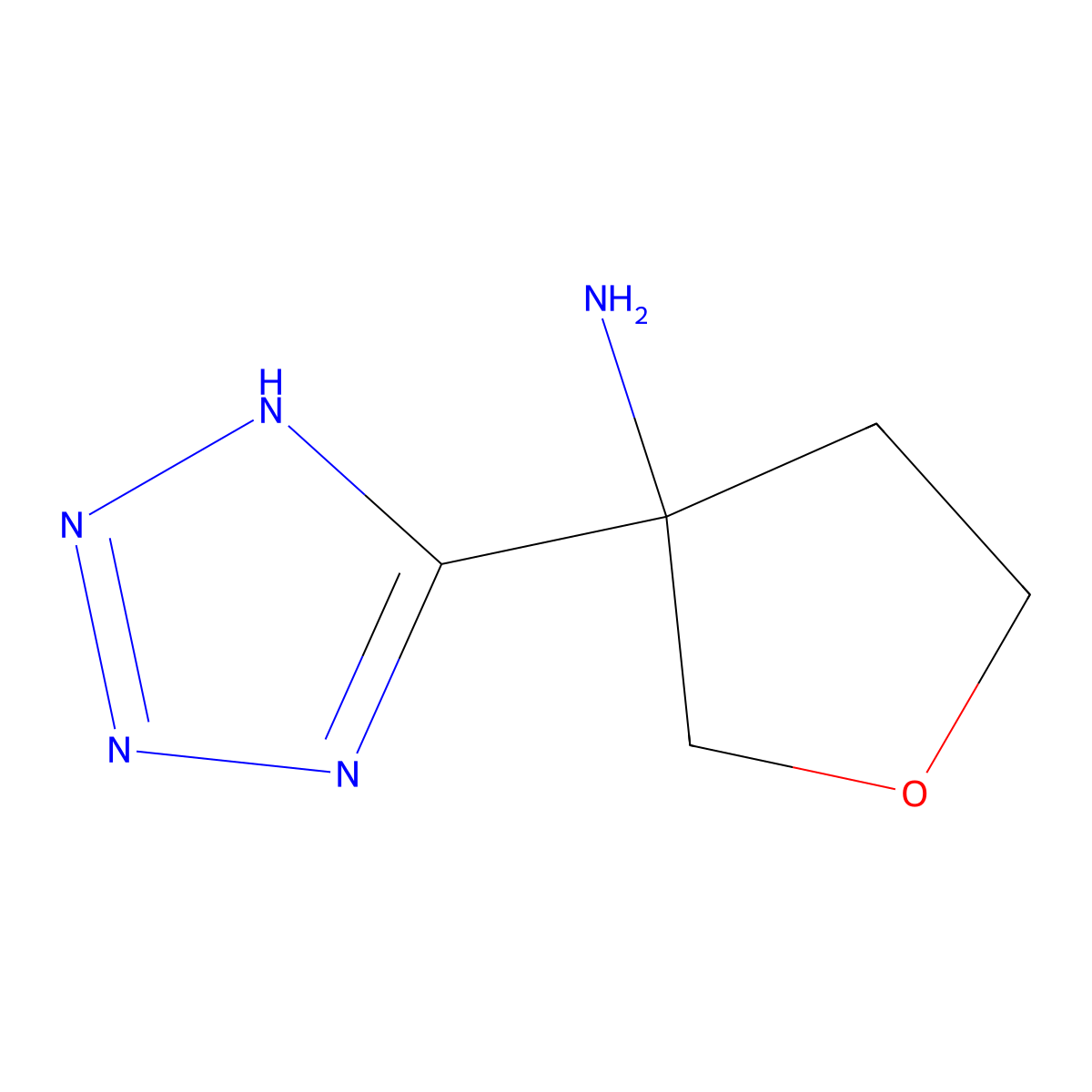 3-(2h-1,2,3,4-Tetrazol-5-yl)oxolan-3-amine molecular structure, CAS 1339505-94-0