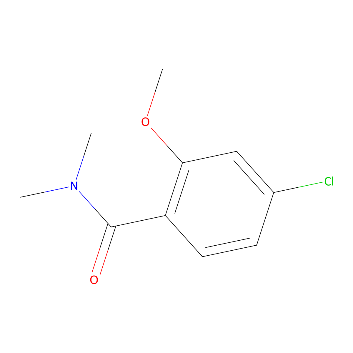 4-chloro-2-methoxy-N,N-dimethylbenzamide molecular structure, CAS 1339511-67-9