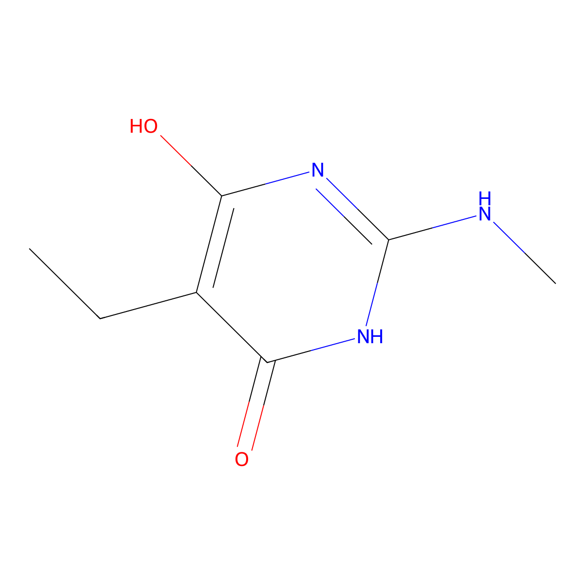 5-Ethyl-2-(methylamino)pyrimidine-4,6-diol molecular structure, CAS 1339519-30-0